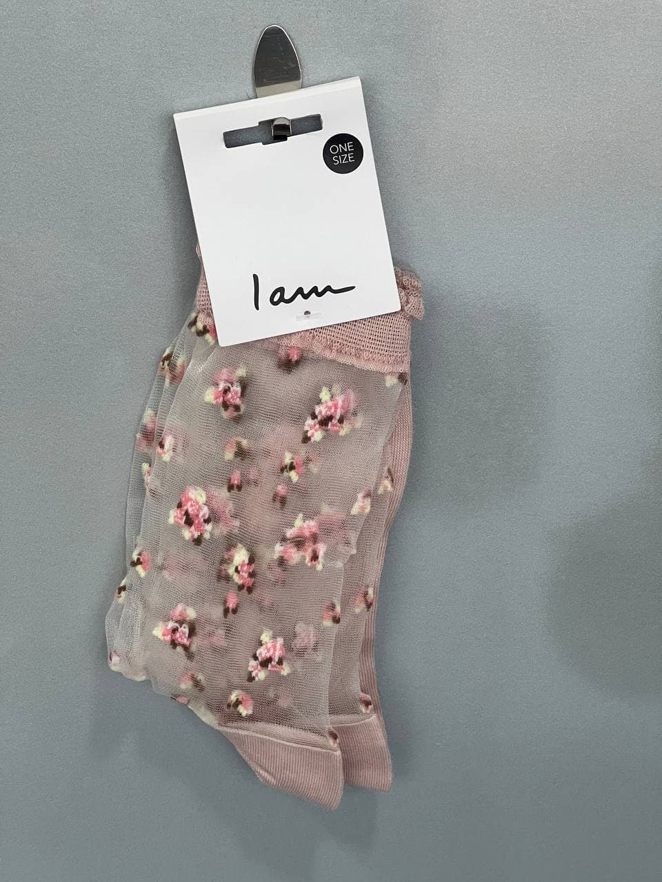 جوراب توری گلدوزی شده برند I am