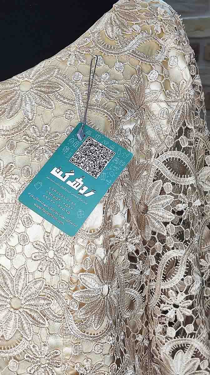 بلوز و دامن دو رنگ مجلسی زنانه دست دوم — تصویر ۳