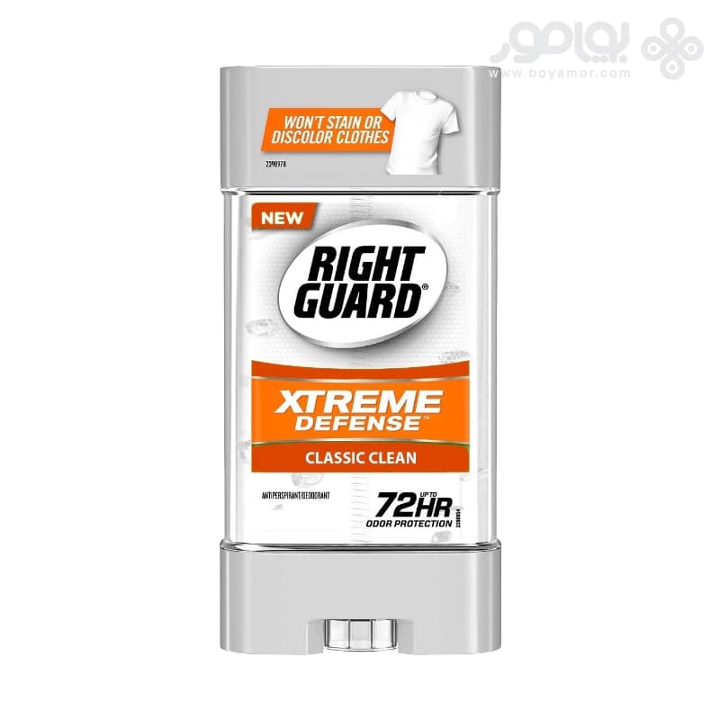 دئودورانت ژله ای رایت گارد مدل XTREME DEFENSE رایحه CLASSIC CLEAN