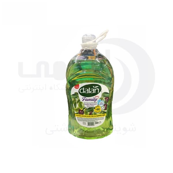 صابون مایع دالان Dalan طبیعی حاوی عصاره زیتون حجم 3 لیتر