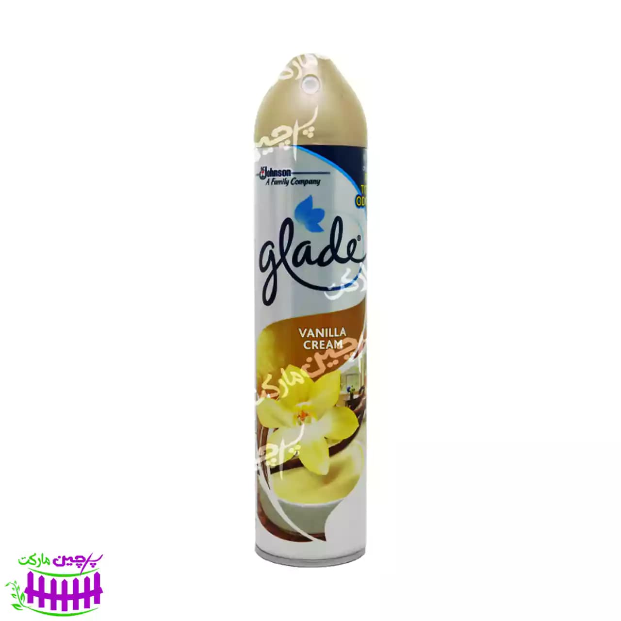 اسپری خوشبو کننده هوا وانیل کرم ۳۰۰ میل گلید – glade