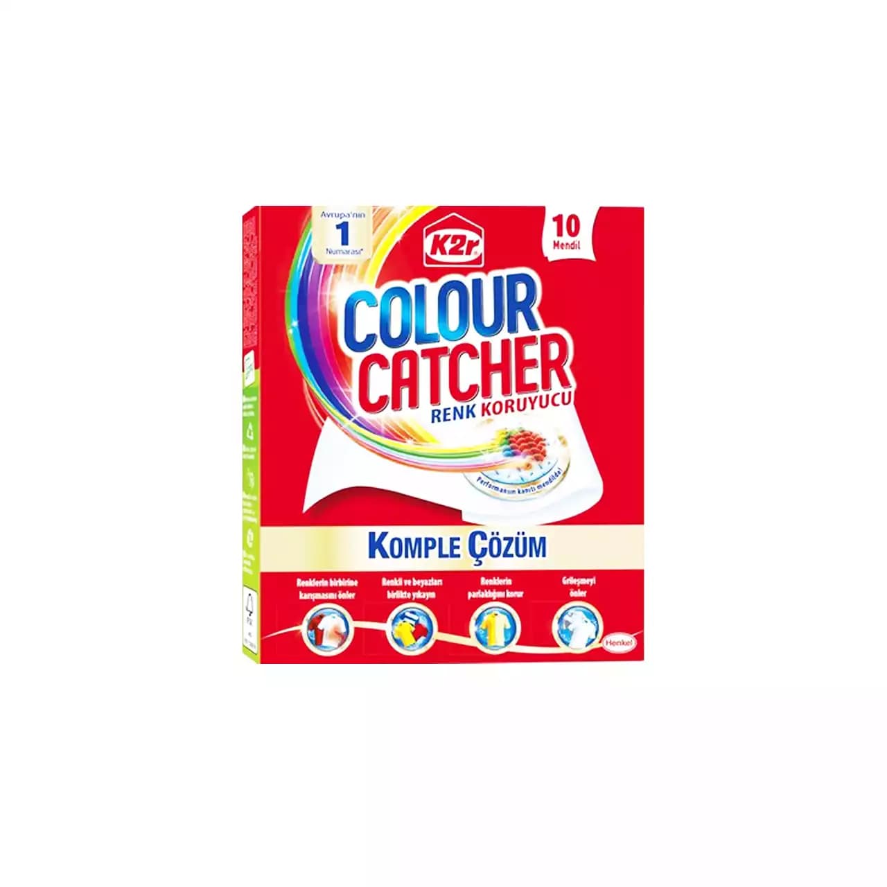 دستمال ضد رنگ ( رنگ گیر ) لباسشویی ۱۰ عدد کالر کچر – colour catcher — تصویر ۲