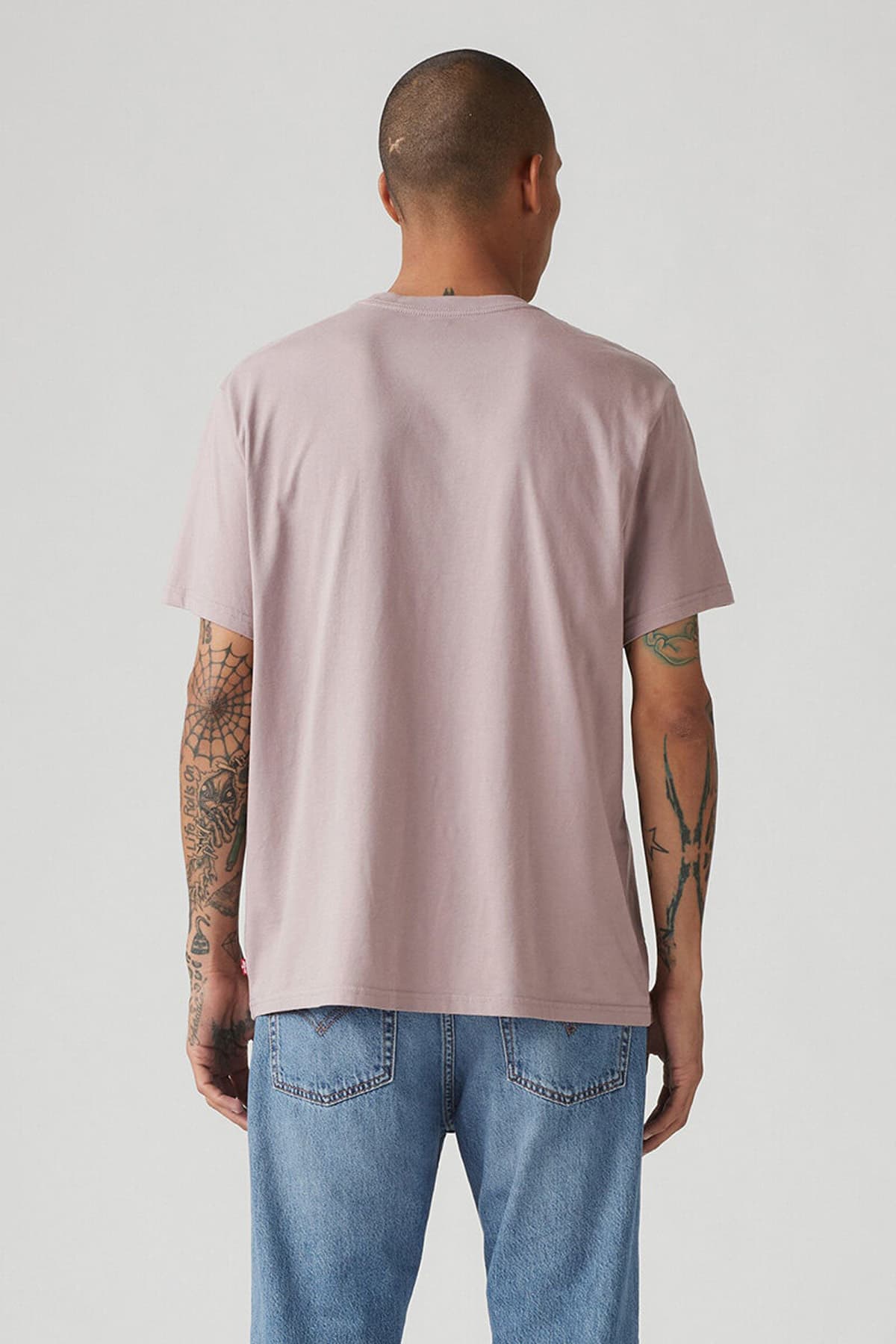 تی شرت لیوایز مردانه پاموک بنفش بیسیک طرح دار Relaxed/ریلکس Relaxed/ریلکس Daily/روزانه | Levi’s p00001219 PK — تصویر ۲