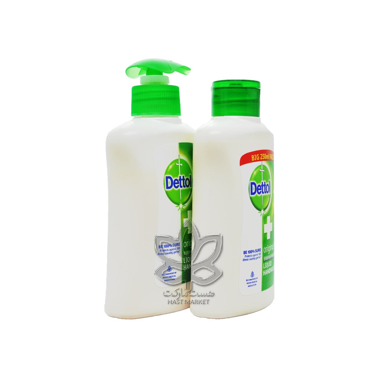 مایع دستشویی با یدک ( ریفیل ) ۲۵۰+۲۰۰ میل دتول – dettol — تصویر ۳