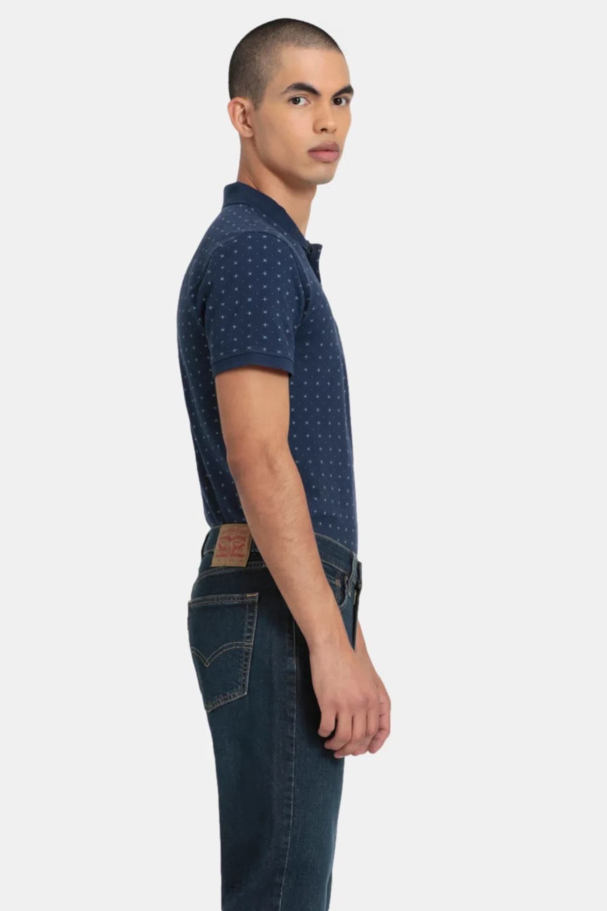 پولوشرت لیوایز مردانه 100% پنبه آبی سرمه ای راسته Regular/رگولار Regular/رگولار کژوال/روزمره | Levi’s 35883-0094 PK — تصویر ۲
