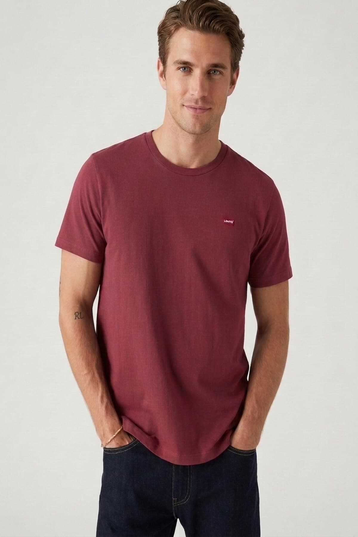 تی شرت لیوایز مردانه 100% پنبه بژ راسته Regular/رگولار بیسیک کژوال/روزمره | Levi’s 008BT-0001 TR — تصویر ۶