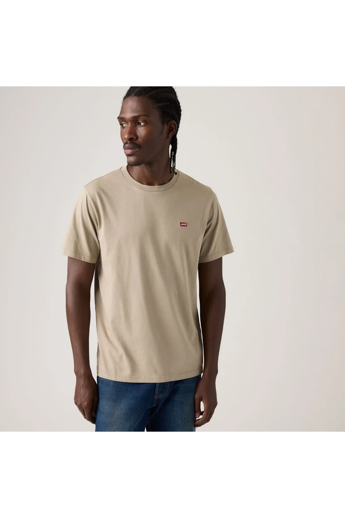 تی شرت لیوایز مردانه 100% پنبه بژ راسته Regular/رگولار بیسیک کژوال/روزمره | Levi’s 008BT-0001 TR — تصویر ۳