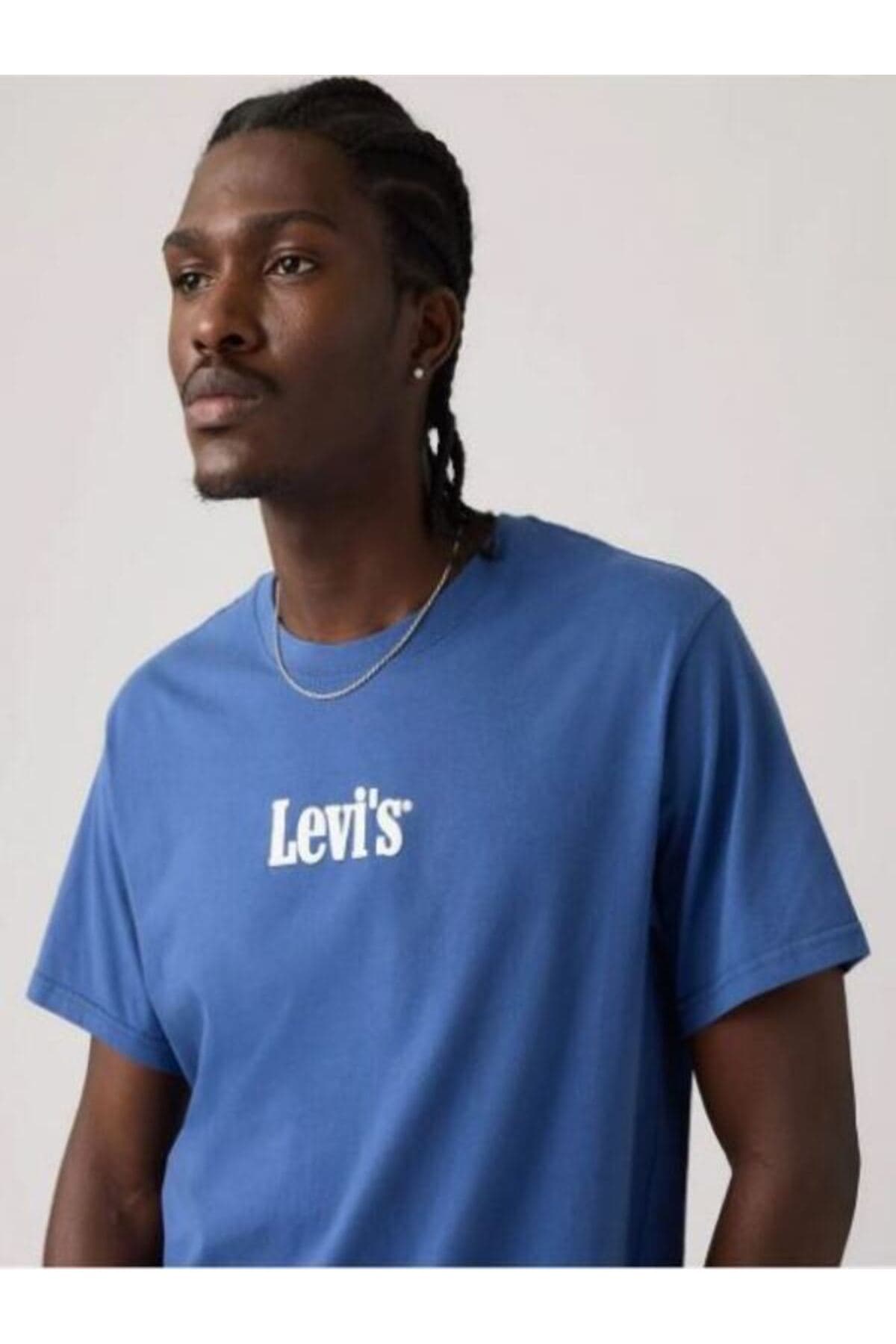 تی شرت لیوایز مردانه 100% پنبه آبی راسته Regular/رگولار T-shirt | Levi’s A20820362 TR