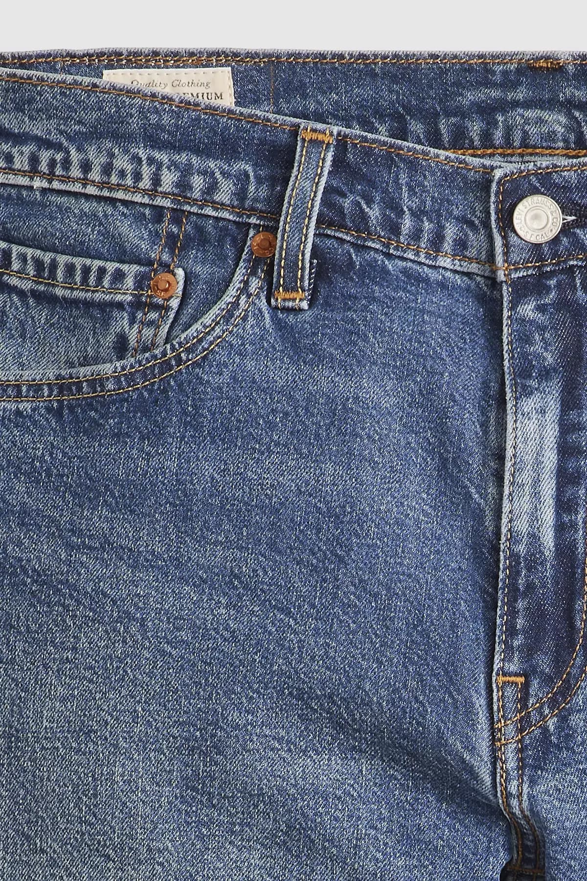 شلوارک برمودا لیوایز مردانه پاموک آبی راسته Regular/رگولار فاق نرمال | Levi’s A9400-0005 TR — تصویر ۲