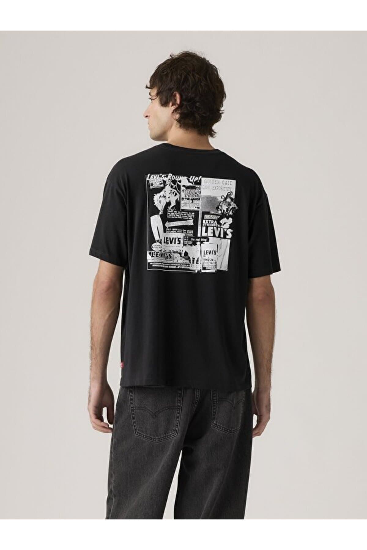 تی شرت لیوایز مردانه پاموک آبی طرح دار Regular/رگولار Fitted/فیت | Levi’s A944000180 PK — تصویر ۳