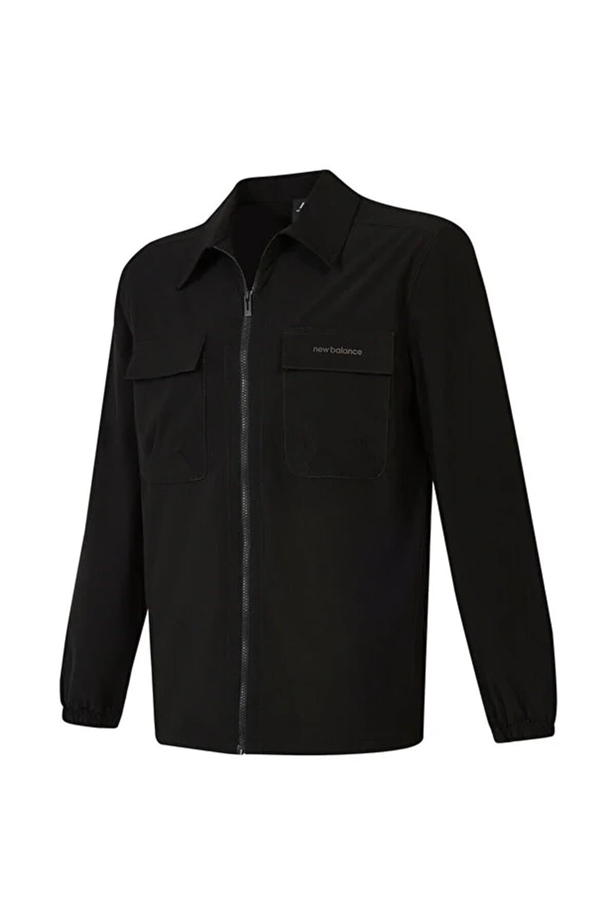 کت نیو بالانس مردانه پلی استر مشکی آسیمتریک Daily/روزانه | New Balance PR-MNJ3548-BK0125000047 TR