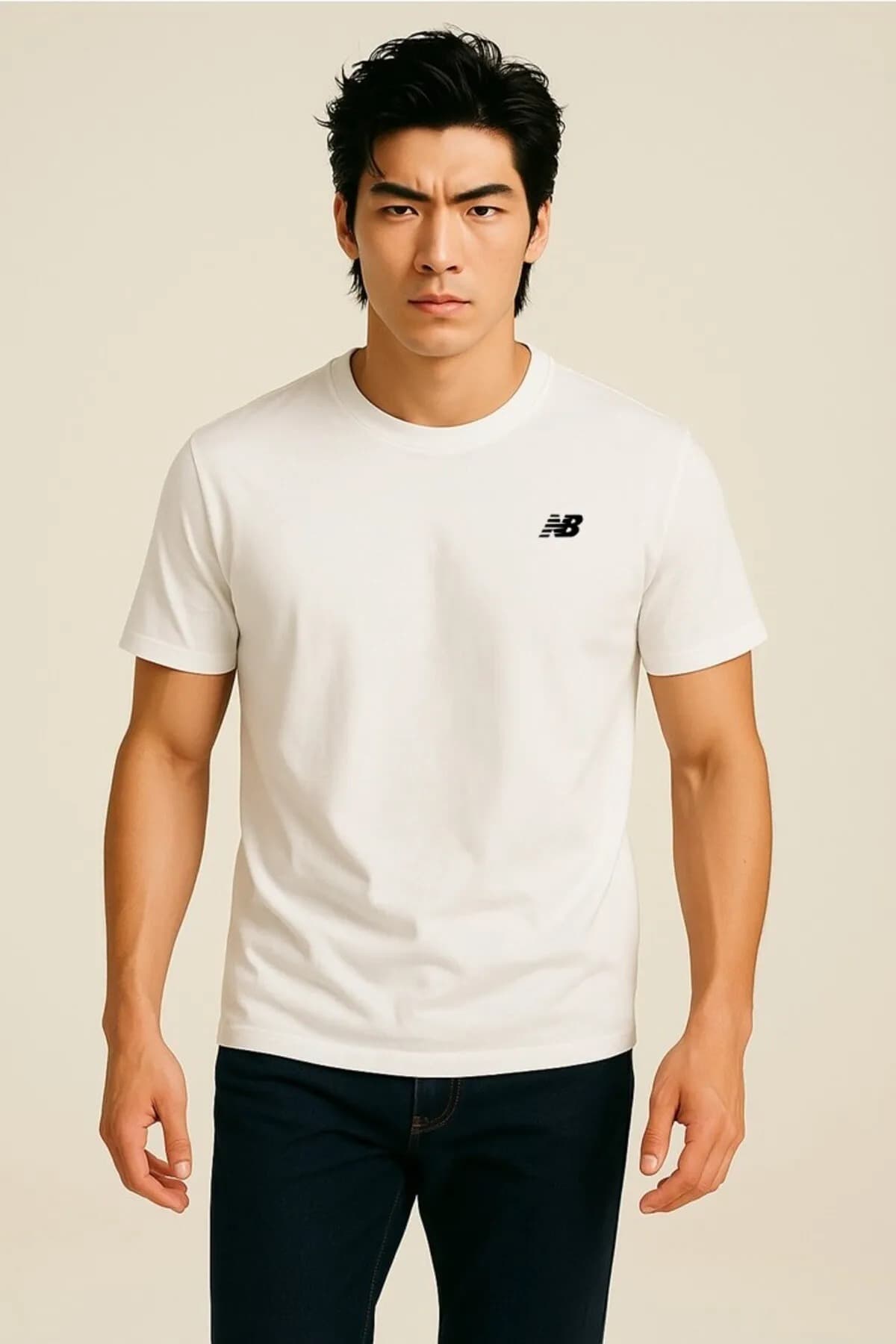 تی شرت ورزشی نیو بالانس مردانه پنبه ای مشکی رنگارنگ T-shirt کژوال/روزمره | New Balance MNT1537 TR — تصویر ۵