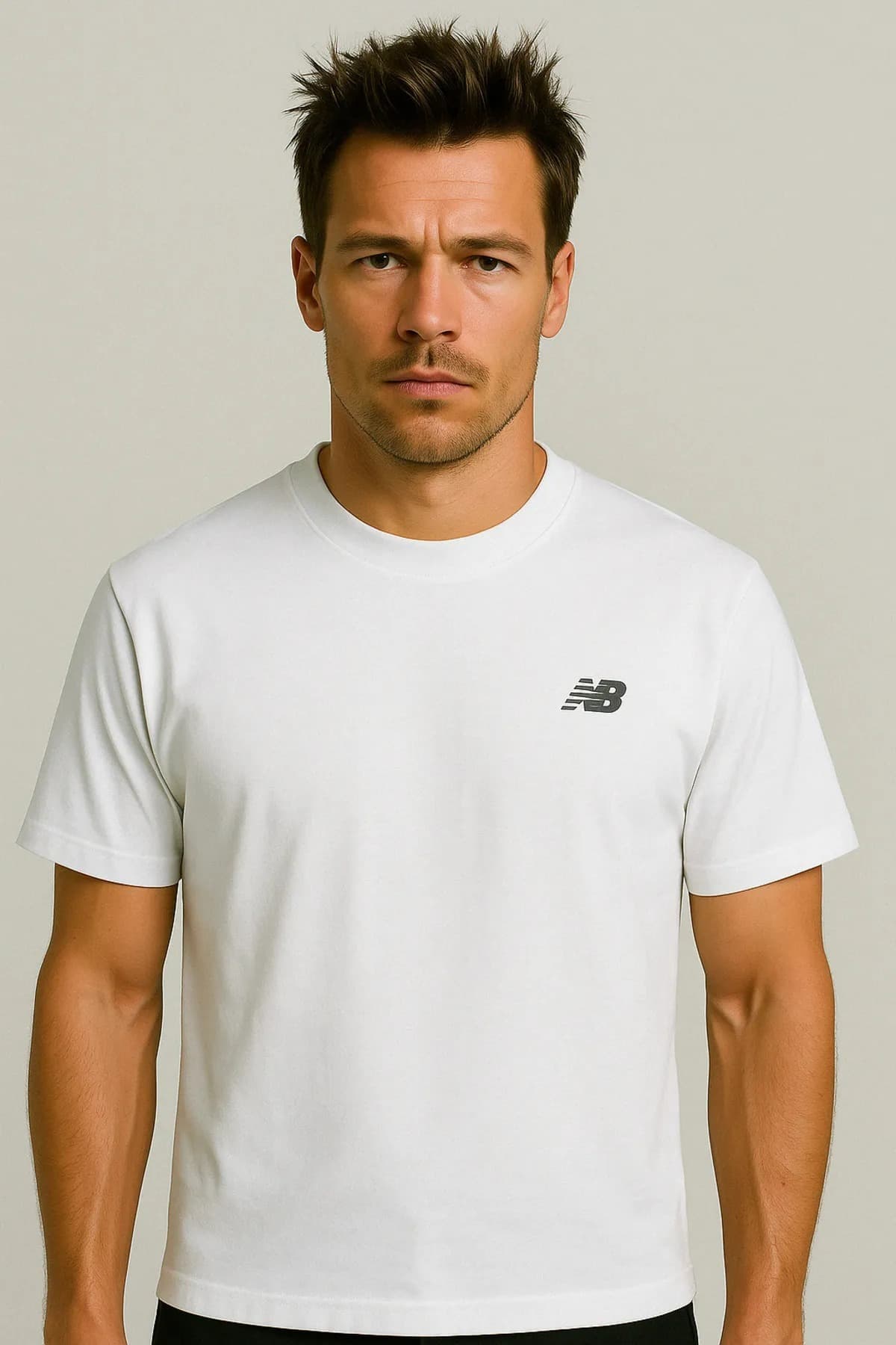تی شرت ورزشی نیو بالانس مردانه پنبه ای مشکی رنگارنگ T-shirt کژوال/روزمره | New Balance MNT1537 TR — تصویر ۶