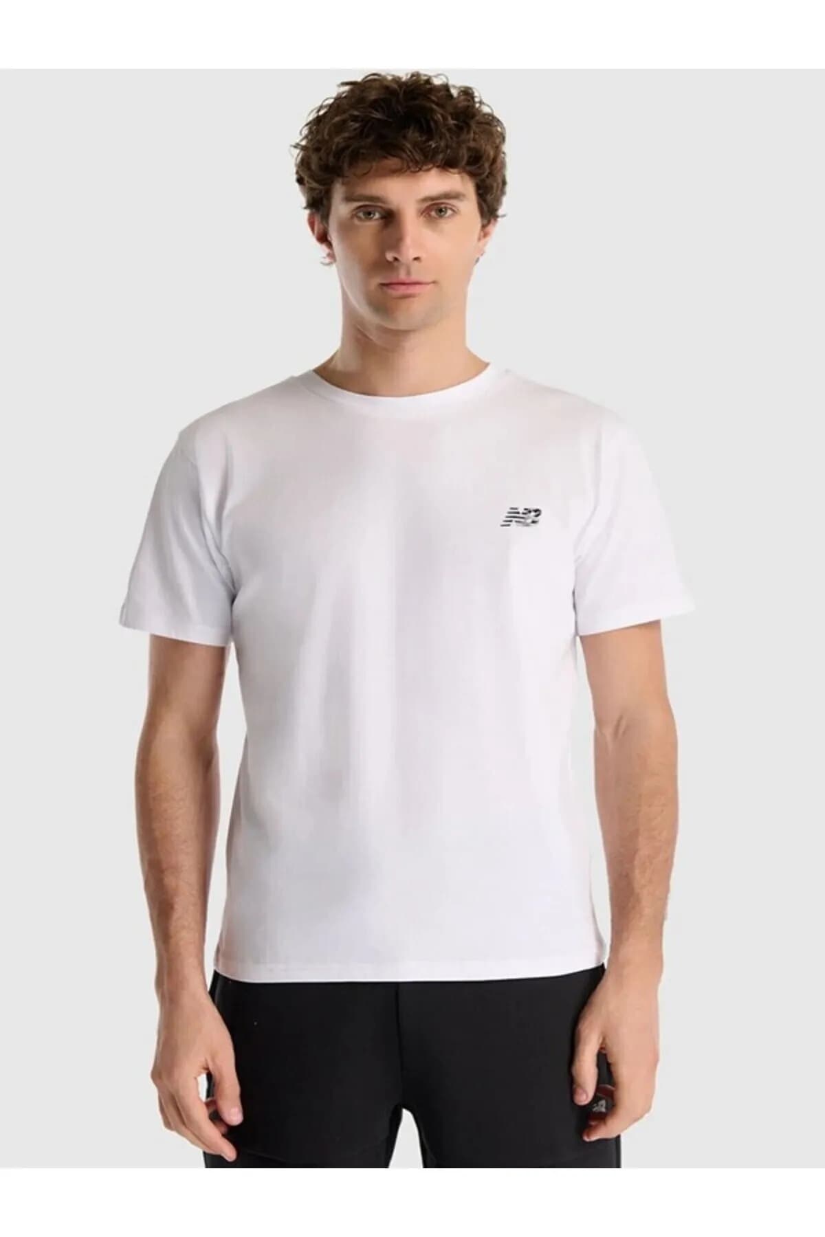 تی شرت ورزشی نیو بالانس مردانه پنبه ای مشکی رنگارنگ T-shirt کژوال/روزمره | New Balance MNT1537 TR — تصویر ۷