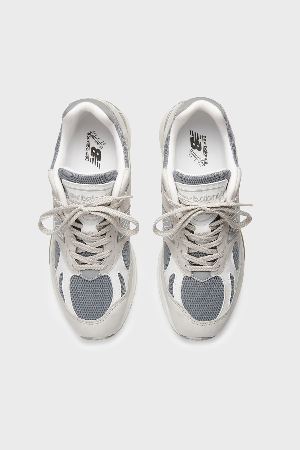کفش اسنیکر نیو بالانس مردانه چرم خاکستری راسته کژوال/روزمره | New Balance U991LG2 GB — تصویر ۳