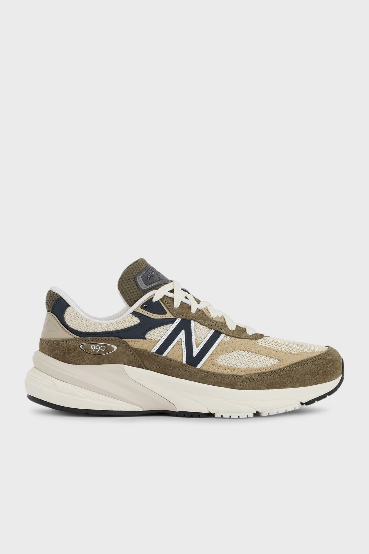 کفش اسنیکر نیو بالانس مردانه جیر رنگارنگ بیسیک طرح دار اسپرت | New Balance U990WO6 TR