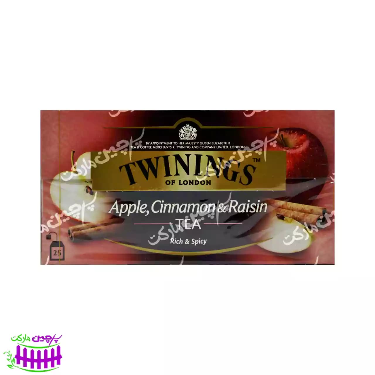 چای سیاه با سیب ، دارچین و کشمش ۲۵ عدد تویینینگز – twinings