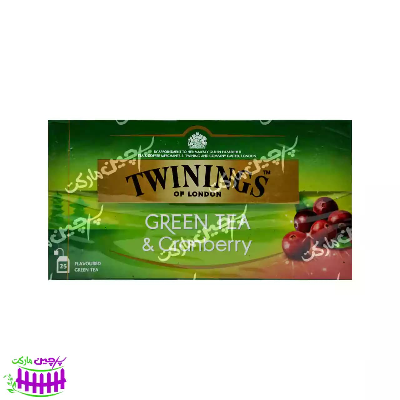 چای سبز با کرنبری ۲۵ عدد تویینینگز – twinings