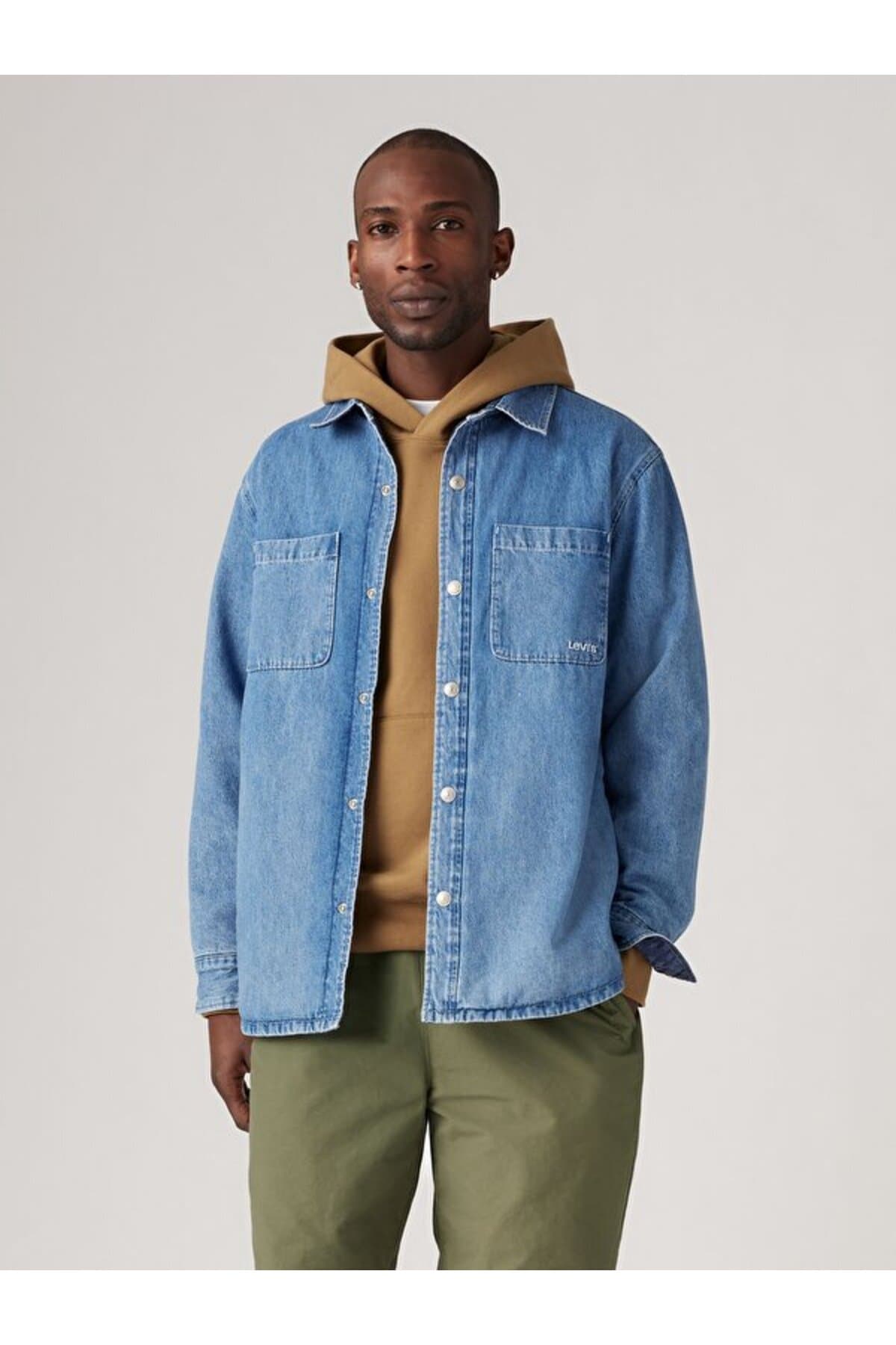 پالتو لیوایز مردانه 100% پنبه آبی سرمه ای راسته Regular/رگولار آسیمتریک Daily/روزانه | Levi’s A855300000