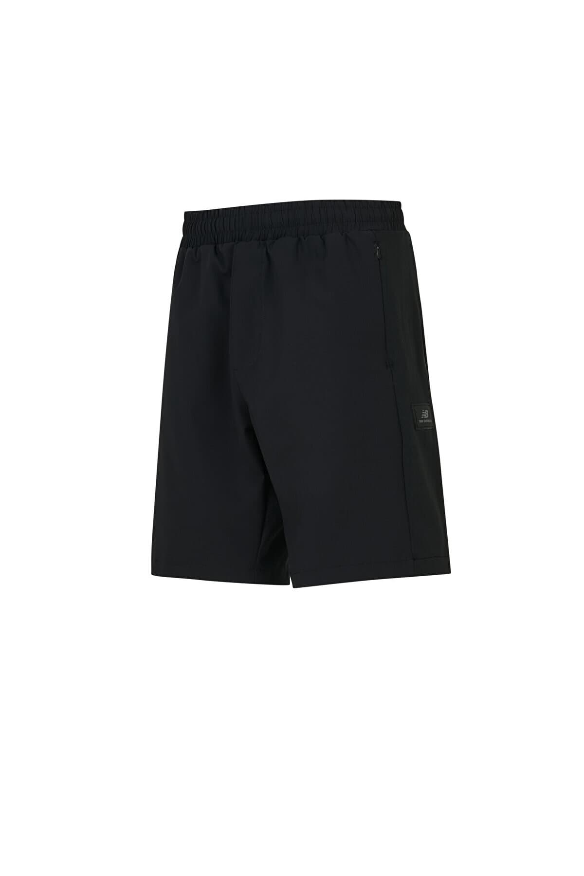 شلوارک برمودا نیو بالانس مردانه مشکی راسته فاق نرمال Relaxed/ریلکس شیک | New Balance MNS1625-BK TR