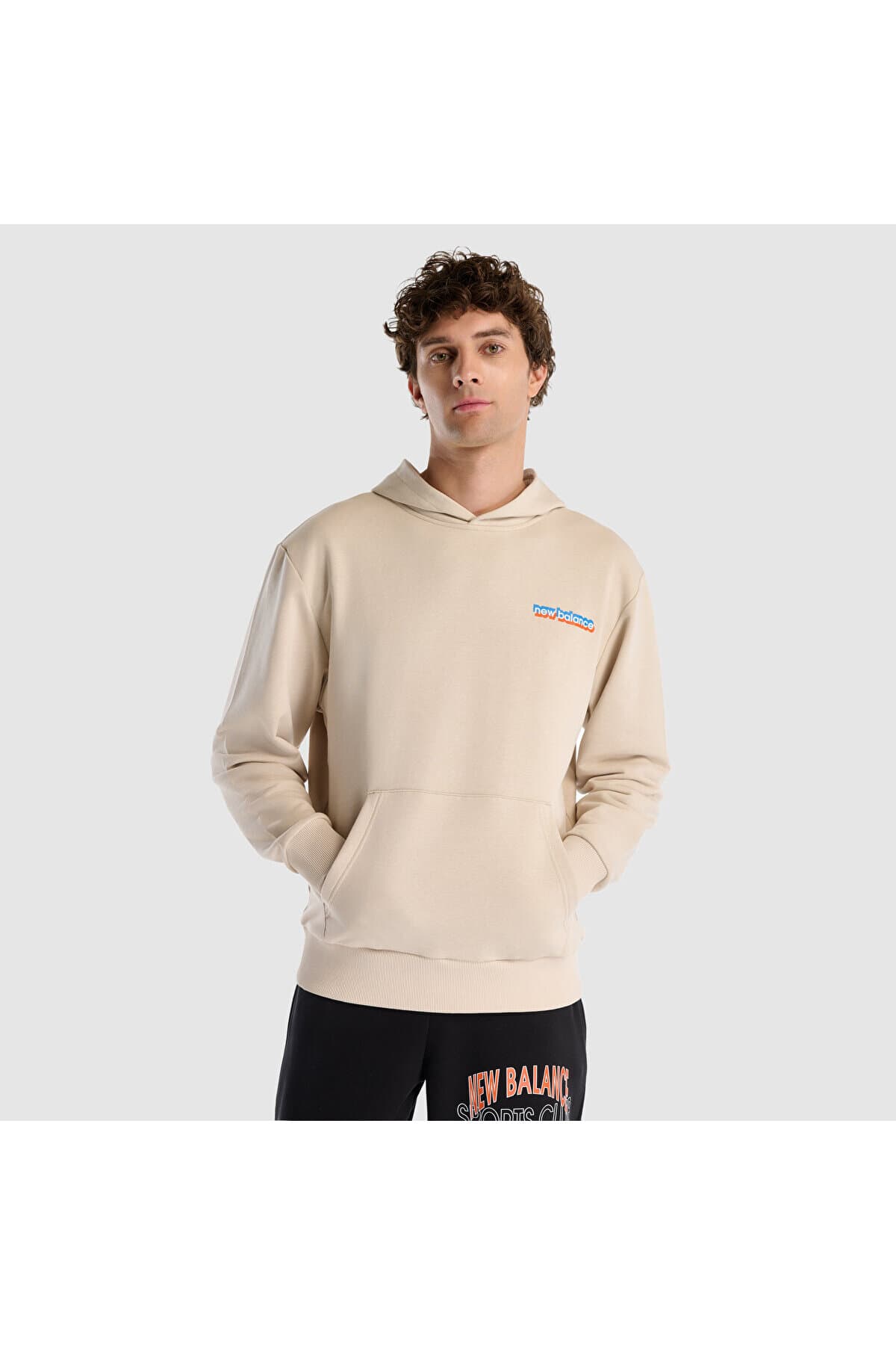 سویشرت نیو بالانس مردانه پارچه بژ راسته Regular/رگولار Regular/رگولار اسپرت | New Balance MNH1533-MBM TR
