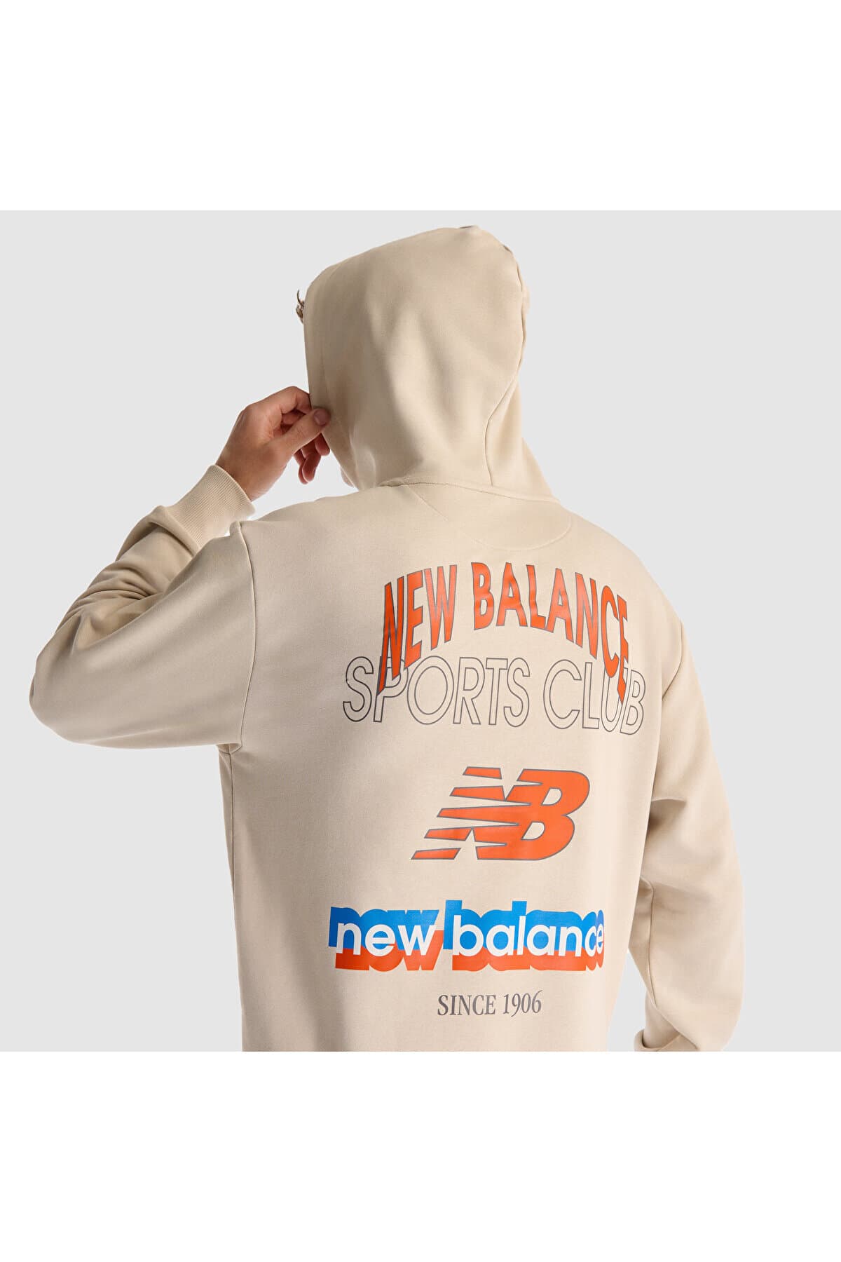 سویشرت نیو بالانس مردانه پارچه بژ راسته Regular/رگولار Regular/رگولار اسپرت | New Balance MNH1533-MBM TR — تصویر ۶