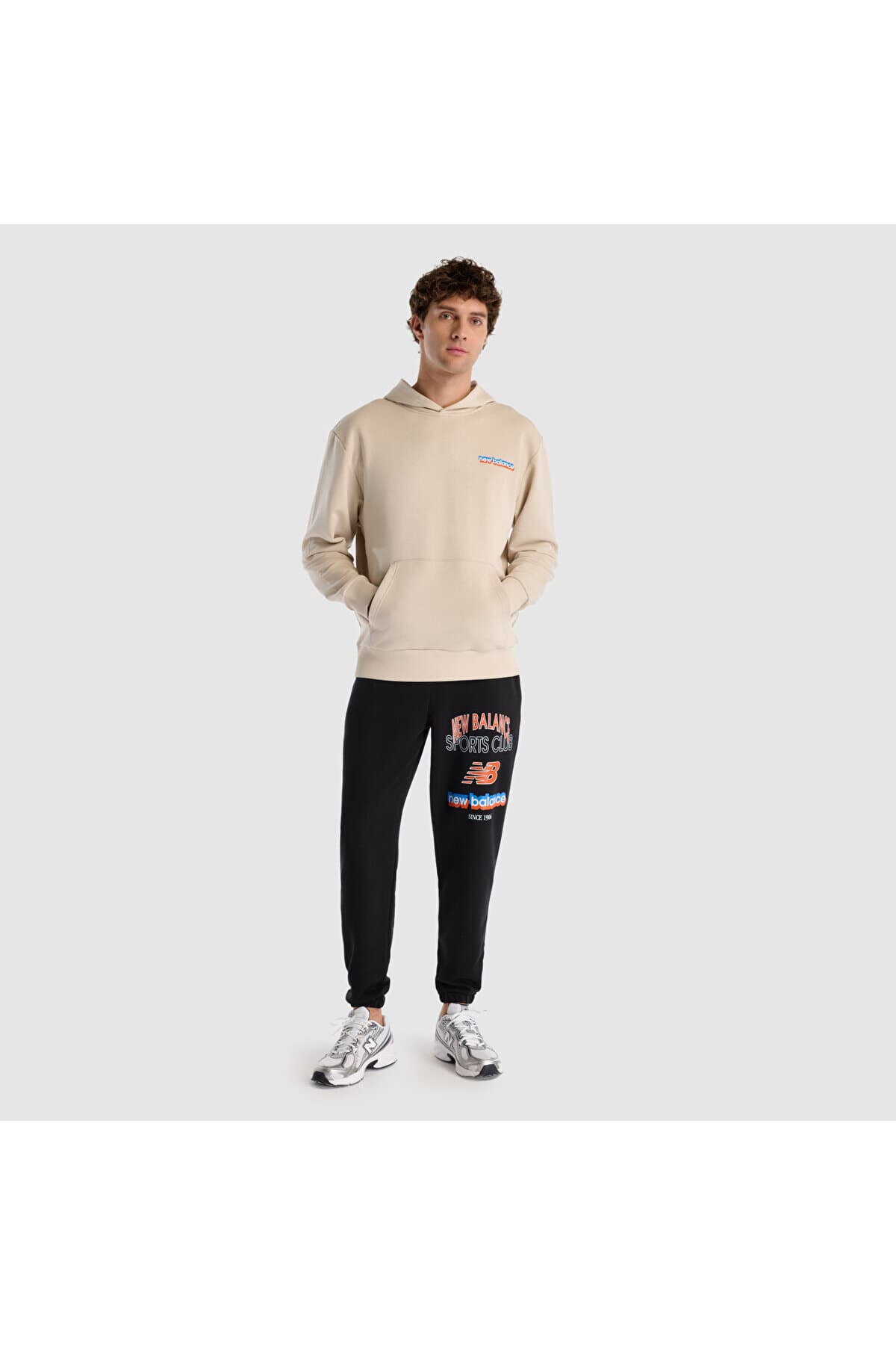 سویشرت نیو بالانس مردانه پارچه بژ راسته Regular/رگولار Regular/رگولار اسپرت | New Balance MNH1533-MBM TR — تصویر ۷