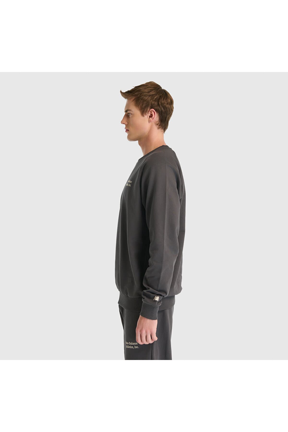 سویشرت نیو بالانس مردانه پارچه طلایی گلدوزی شده / گلدوزی شده Regular/رگولار Daily/روزانه | New Balance MNC3522-ANT TR — تصویر ۲
