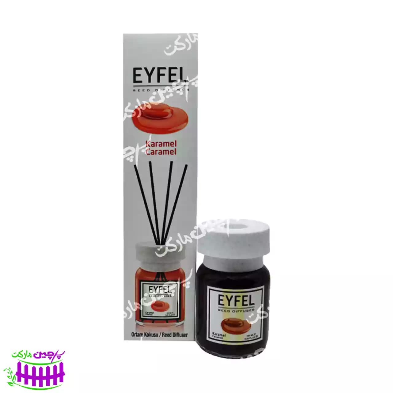 اسانس خوشبو کننده هوا رایحه کارامل ۱۲۰ میل ایفل – eyfel