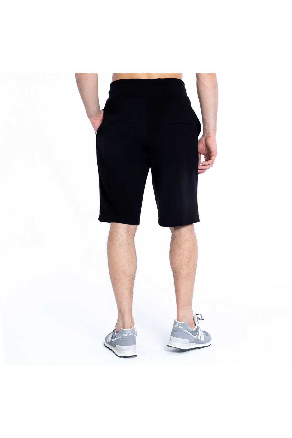 شلوارک برمودا نیو بالانس مردانه جین مشکی اسپرت راسته Regular/رگولار فاق بلند بیسیک اسپرت | New Balance MNS1962-BKW TR