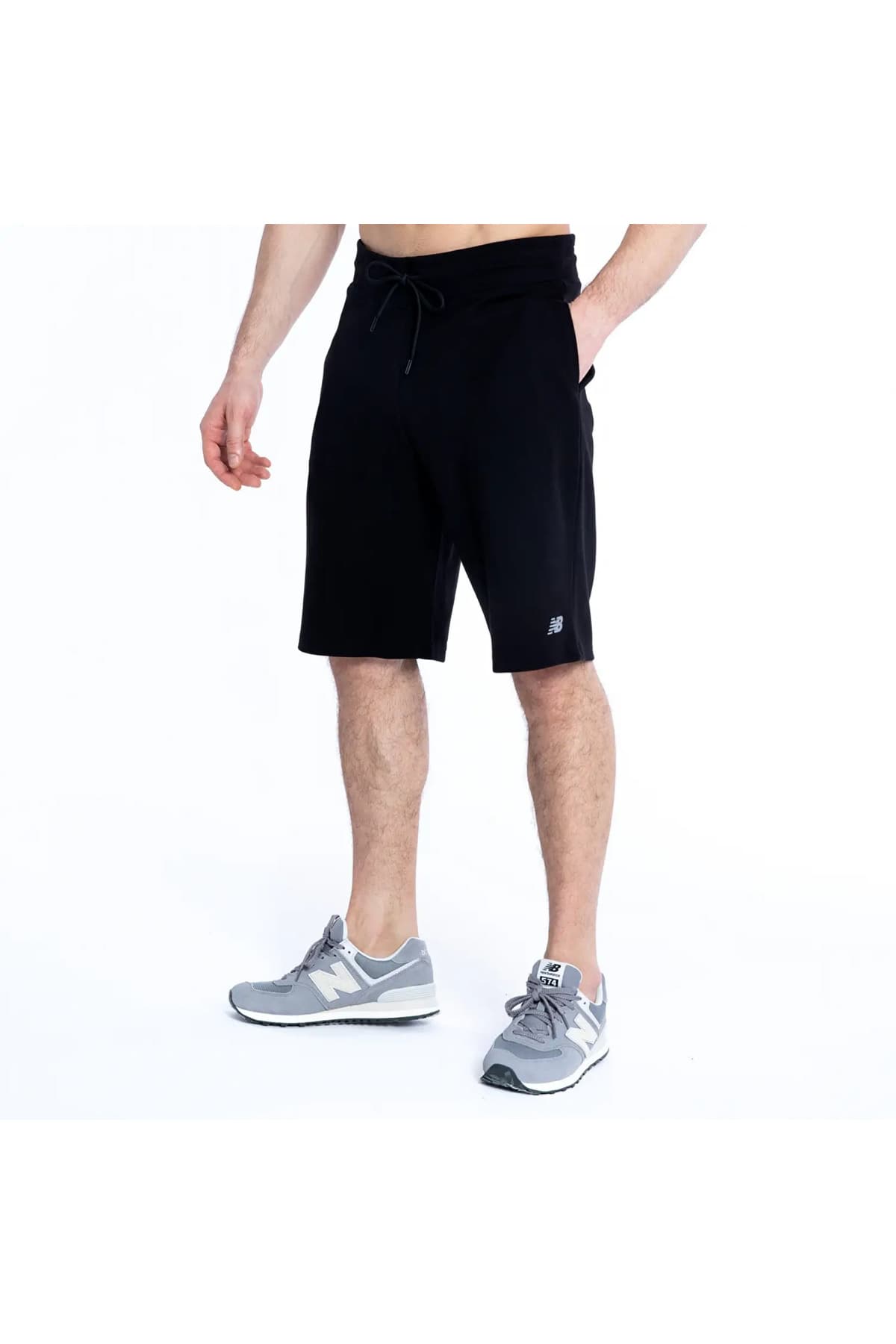 شلوارک برمودا نیو بالانس مردانه جین مشکی اسپرت راسته Regular/رگولار فاق بلند بیسیک اسپرت | New Balance MNS1962-BKW TR — تصویر ۳