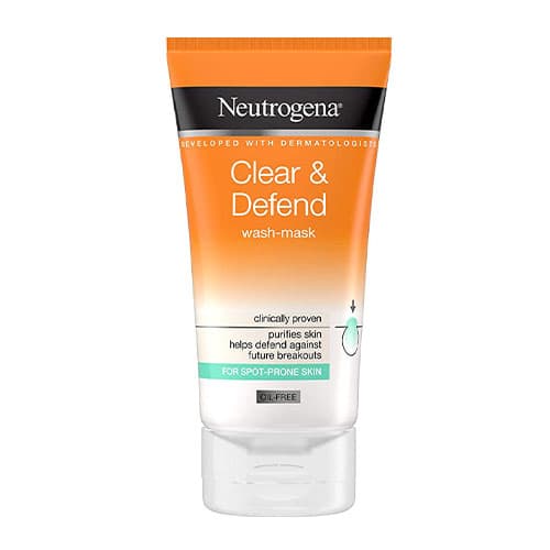 ماسک و شوینده صورت Claer & Defend نوتروژینا حجم 150 میل