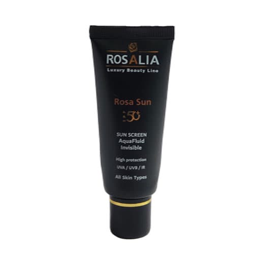 کرم ضد آفتاب بی رنگ SPF50 آکوا فلوئید رزالیا حجم 40 میل