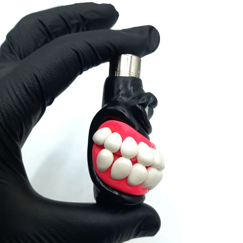 فندک فانتزی کلیپر اصل خمیری مدل تک چشم سیگاری مشکی d109 — تصویر ۳