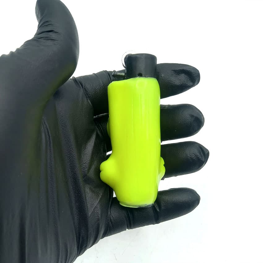 فندک فانتزی کلیپر اصل خمیری مدل تک چشم زرد d105 — تصویر ۳