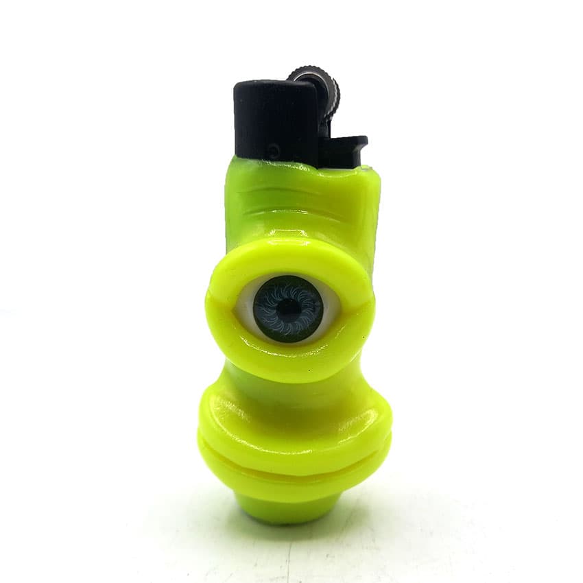 فندک فانتزی کلیپر اصل خمیری مدل تک چشم زرد d105