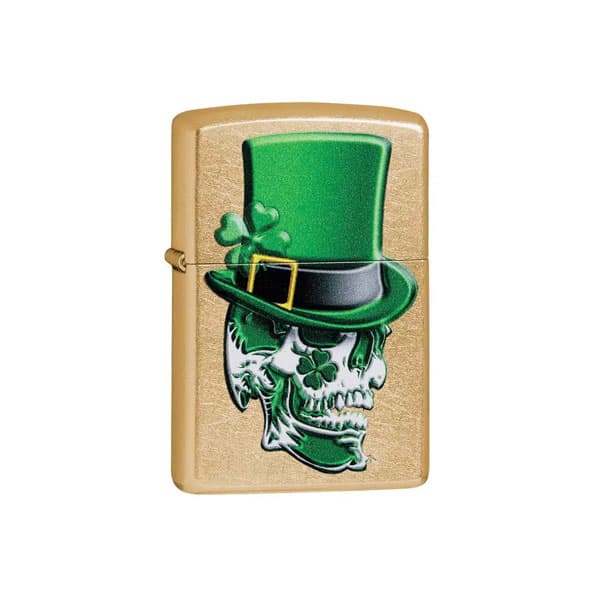فندک زیپو اصل Zippo Irish Skull Design کد 49121