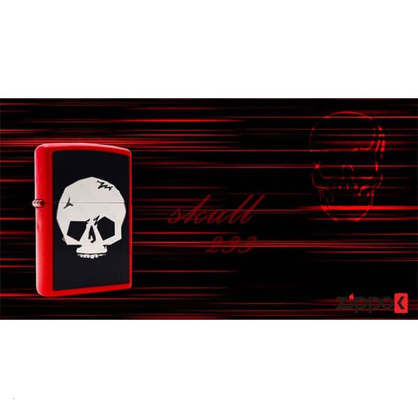 فندک زیپو اصل Zippo Skull کد 233 — تصویر ۲