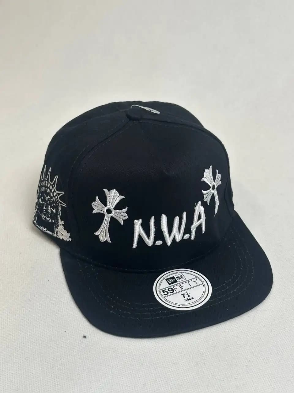 کلاه بک فیت مشکی N.W.A صلیب سایز 59