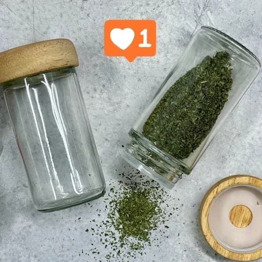 جا ادویه تکی در چوبی دو رنگ تیره و روشن لوناوود — تصویر ۵