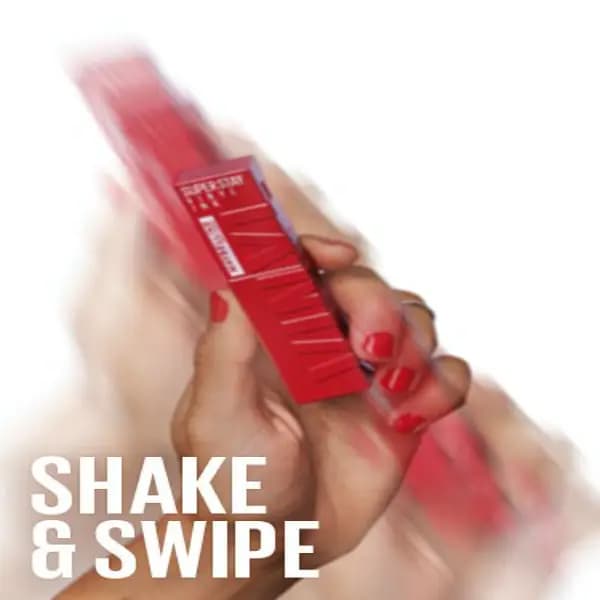 رژ لب مایع بادوام میبلین براق مدل سوپر استارMaybelline Super Stay Liquid Lipstick — تصویر ۴