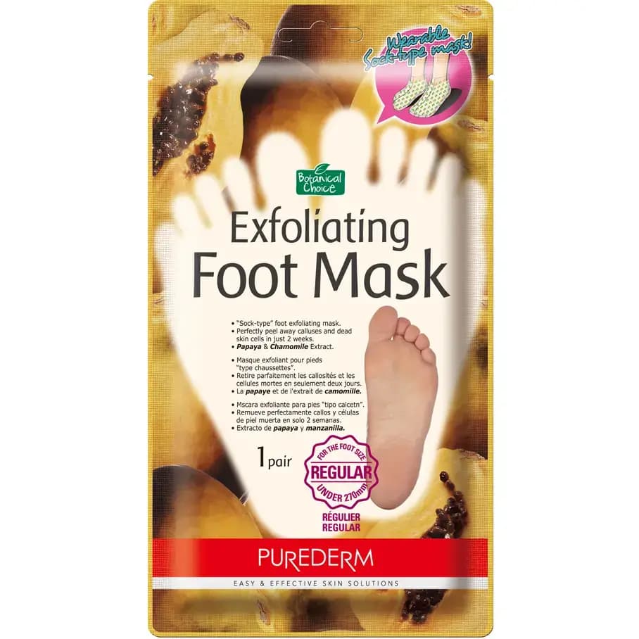 ماسک لایه بردار و نرم کننده پا پیوردرم Purederm Exfoliating Foot Mask