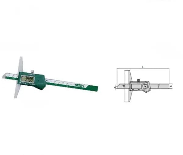 کولیس عمق سنج دیجیتال اینسایز 300 میلی متر (با گارانتی شرکتی) مدل 300-1141 — تصویر ۲