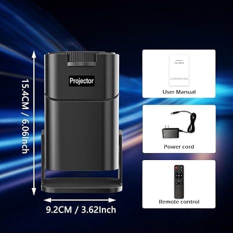 مینی پروژکتور پرتابل فول اچدی ۲۰۲۵ با پشتیبانی از سیستمهای مختلف | Mini Projector, 2025 Full HD 1080P Support — تصویر ۵