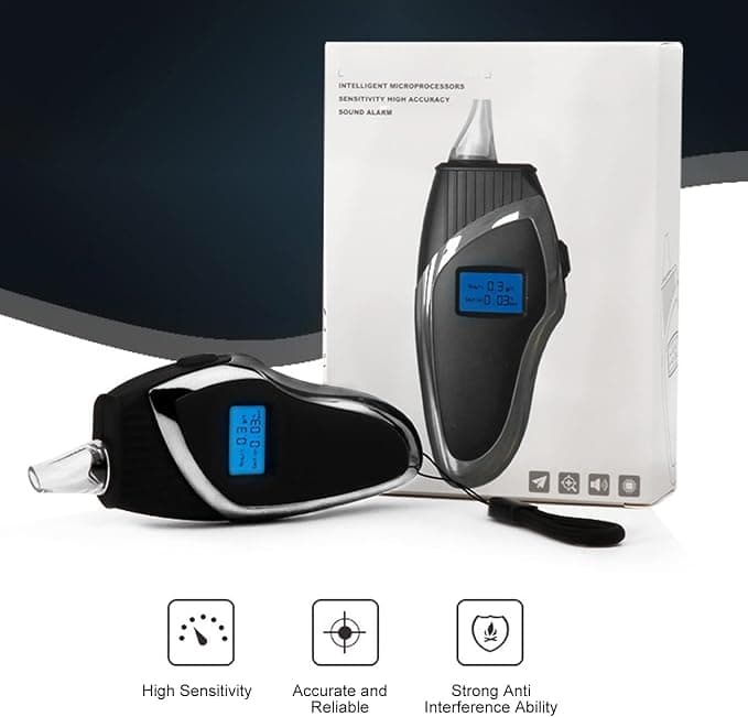 تستر الکل تنفسی پرتابل دیجیتال دقیق مدل دستی | Handheld Respiratory Analyzer Professional Accuracy — تصویر ۲