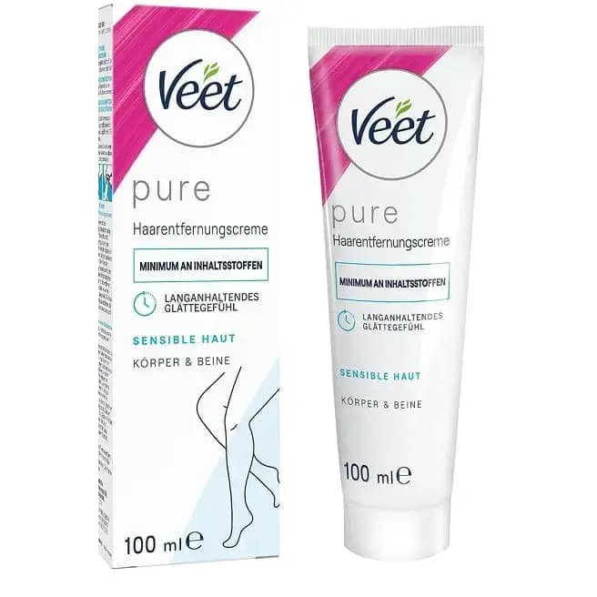 کرم موبر ویت مخصوص پوست‌های حساس مدل پیور ۱۰۰ میل Veet Pure Hair Removal Cream for Sensitive Skin