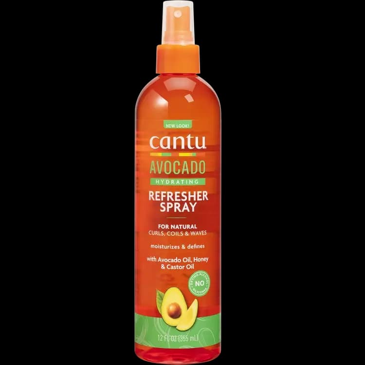 اسپری رفرشر آبرسان آووکادو کانتو احیا کننده و باز کننده گره موی فر 355 میل Cantu Avocado Hydrating Refresher Spray