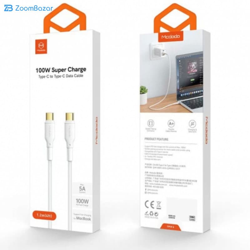 کابل USB-C مک دودو مدل CA-8350 100w طول 1.2 متر — تصویر ۷
