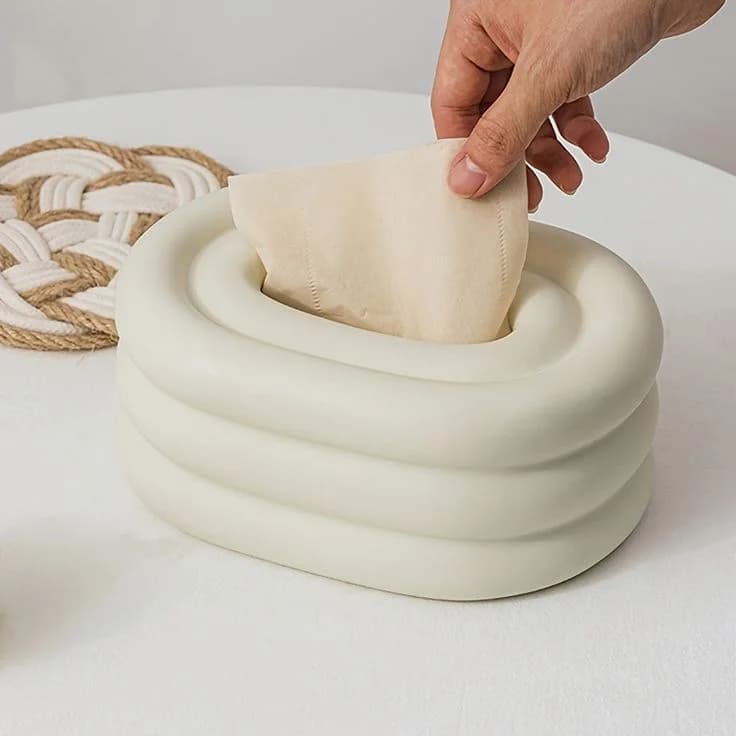 جای دستمال کاغذی دکوری مدل حلقه ای