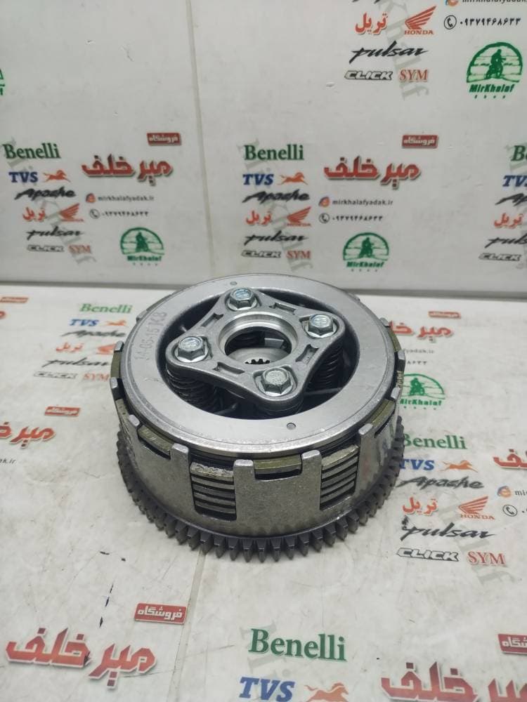 دیسک کلاچ کامل همراه 4 چهار شاخ و صفحه موتور پالس ns 200 ان اس و rs ار اس اصلی — تصویر ۲
